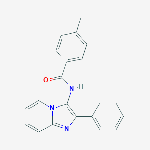 molecular formula C21H17N3O B288864 4-methyl-N-(2-phenylimidazo[1,2-a]pyridin-3-yl)benzamide 