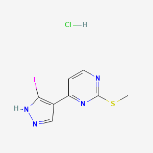 4-(3-Iodo-1H-Pyrazol-4-Yl)-2-(Methylthio)Pyrimidine Hydrochloride