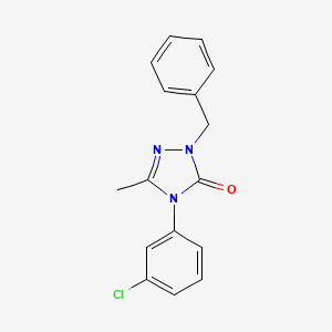 molecular formula C16H14ClN3O B2888647 2-苄基-4-(3-氯苯基)-5-甲基-1,2,4-三唑-3-酮 CAS No. 860786-43-2