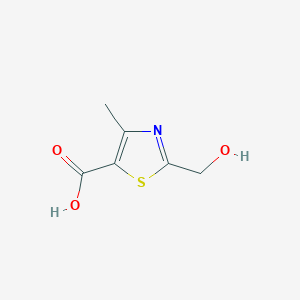 molecular formula C6H7NO3S B2888666 2-(Hydroxymethyl)-4-methyl-1,3-thiazole-5-carboxylic acid CAS No. 1526825-09-1