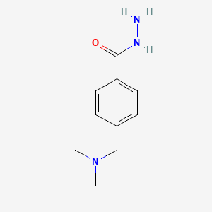 molecular formula C10H15N3O B2888687 4-[(Dimethylamino)methyl]benzohydrazide CAS No. 863646-40-6