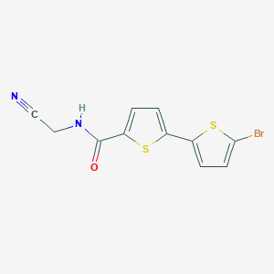 molecular formula C11H7BrN2OS2 B2888698 5'-bromo-N-(cyanomethyl)-[2,2'-bithiophene]-5-carboxamide CAS No. 1797893-73-2