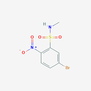 molecular formula C7H7BrN2O4S B2888699 5-溴-N-甲基-2-硝基苯磺酰胺 CAS No. 1183638-89-2