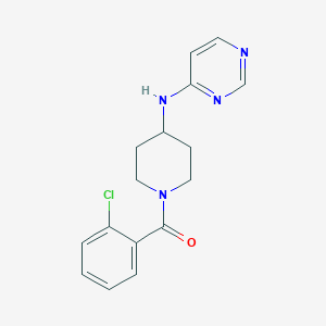 (2-Chlorophenyl)-[4-(pyrimidin-4-ylamino)piperidin-1-yl]methanone