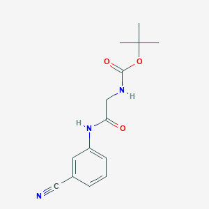 N-(tert-butoxycarbonyl)-N1-(3-cyanophenyl)glycinamide