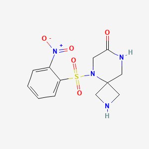 5-(2-Nitrophenyl)sulfonyl-2,5,8-triazaspiro[3.5]nonan-7-one