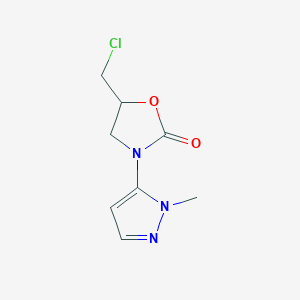 5-(chloromethyl)-3-(1-methyl-1H-pyrazol-5-yl)-1,3-oxazolidin-2-one