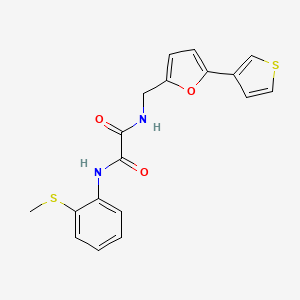 N1-(2-(methylthio)phenyl)-N2-((5-(thiophen-3-yl)furan-2-yl)methyl)oxalamide