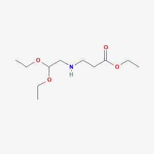 molecular formula C11H23NO4 B2888773 3-[(2,2-二乙氧基乙基)氨基]丙酸乙酯 CAS No. 1221341-37-2