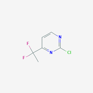 molecular formula C6H5ClF2N2 B2888782 2-Chloro-4-(1,1-difluoroethyl)pyrimidine CAS No. 2375262-49-8