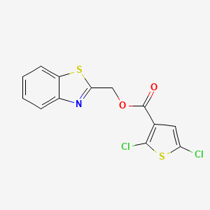 molecular formula C13H7Cl2NO2S2 B2888787 Benzo[d]thiazol-2-ylmethyl 2,5-dichlorothiophene-3-carboxylate CAS No. 476643-08-0