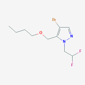4-bromo-5-(butoxymethyl)-1-(2,2-difluoroethyl)-1H-pyrazole