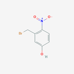 molecular formula C7H6BrNO3 B2888807 3-(溴甲基)-4-硝基苯酚 CAS No. 1261610-79-0