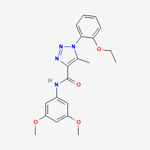 molecular formula C20H22N4O4 B2888813 N-(3,5-二甲氧基苯基)-1-(2-乙氧基苯基)-5-甲基-1H-1,2,3-三唑-4-甲酰胺 CAS No. 899942-61-1