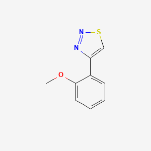 molecular formula C9H8N2OS B2888841 4-(2-Methoxyphenyl)thiadiazole CAS No. 197565-76-7