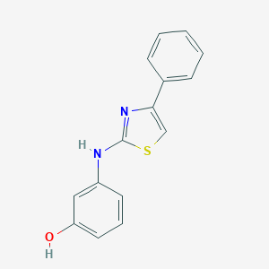 molecular formula C15H12N2OS B288885 3-[(4-Phenyl-1,3-thiazol-2-yl)amino]phenol 