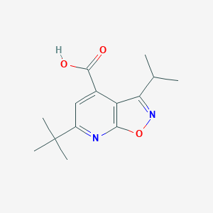 6-(Tert-butyl)-3-isopropylisoxazolo[5,4-b]pyridine-4-carboxylic acid
