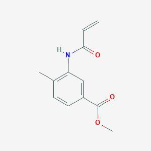 molecular formula C12H13NO3 B2888884 Methyl 4-methyl-3-(prop-2-enamido)benzoate CAS No. 1156920-64-7