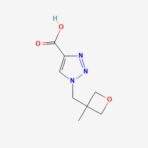 molecular formula C8H11N3O3 B2888889 1-[(3-methyloxetan-3-yl)methyl]-1H-1,2,3-triazole-4-carboxylic acid CAS No. 1461707-21-0