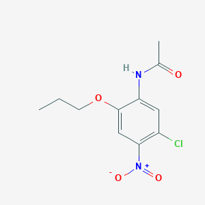 molecular formula C11H13ClN2O4 B2888899 N-(5-chloro-4-nitro-2-propoxyphenyl)acetamide CAS No. 197160-62-6