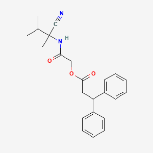 molecular formula C23H26N2O3 B2888917 [(1-Cyano-1,2-dimethylpropyl)carbamoyl]methyl 3,3-diphenylpropanoate CAS No. 926143-88-6