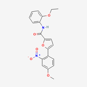 molecular formula C20H18N2O6 B2888922 N-(2-ethoxyphenyl)-5-(4-methoxy-2-nitrophenyl)furan-2-carboxamide CAS No. 887348-37-0