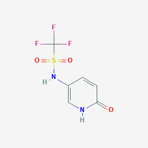 molecular formula C6H5F3N2O3S B2888947 1,1,1-Trifluoro-N-(6-oxo-1H-pyridin-3-yl)methanesulfonamide CAS No. 1870310-23-8