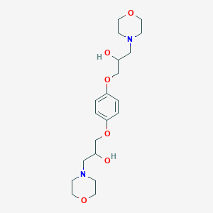 1-[4-(2-Hydroxy-3-morpholin-4-ylpropoxy)phenoxy]-3-morpholin-4-ylpropan-2-ol