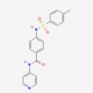molecular formula C19H17N3O3S B2888958 4-[(4-methylphenyl)sulfonylamino]-N-pyridin-4-ylbenzamide CAS No. 724437-47-2