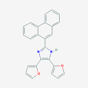 molecular formula C25H16N2O2 B288896 4,5-bis(furan-2-yl)-2-phenanthren-9-yl-1H-imidazole 