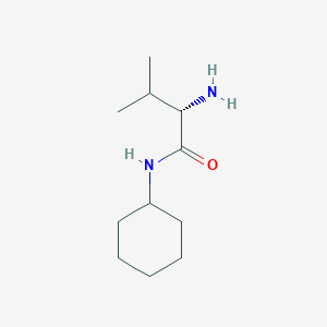 molecular formula C11H22N2O B2888966 N-环己基 L-缬氨酰胺 CAS No. 46339-96-2