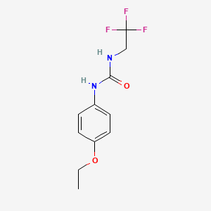 molecular formula C11H13F3N2O2 B2888973 1-(4-Ethoxyphenyl)-3-(2,2,2-trifluoroethyl)urea CAS No. 897579-61-2