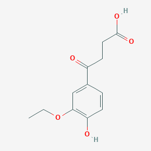 molecular formula C12H14O5 B2888981 4-(3-Ethoxy-4-hydroxy-phenyl)-4-oxo-butyric acid CAS No. 565171-75-7