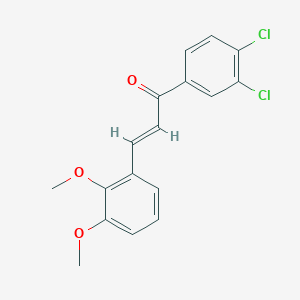 molecular formula C17H14Cl2O3 B2888987 (2E)-1-(3,4-二氯苯基)-3-(2,3-二甲氧基苯基)丙-2-烯-1-酮 CAS No. 200710-48-1