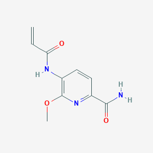 B2888991 6-Methoxy-5-(prop-2-enoylamino)pyridine-2-carboxamide CAS No. 2361640-51-7