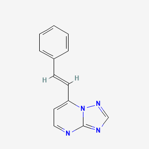 molecular formula C13H10N4 B2888993 7-[(E)-2-phenylethenyl]-[1,2,4]triazolo[1,5-a]pyrimidine CAS No. 91823-31-3