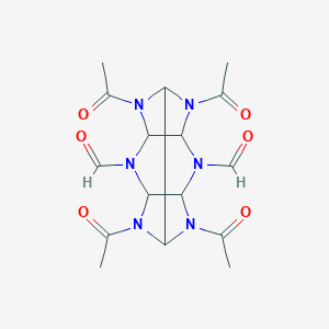 molecular formula C16H20N6O6 B288904 Tetraacetyldiformylhexaazaisowurtzitane 