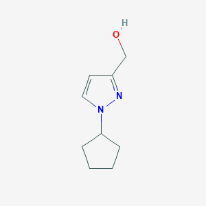 molecular formula C9H14N2O B2889046 (1-Cyclopentyl-1H-pyrazol-3-yl)methanol CAS No. 1260658-79-4