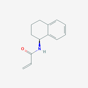 molecular formula C13H15NO B2889052 N-[(1S)-1,2,3,4-四氢萘-1-基]丙-2-烯酰胺 CAS No. 2380855-93-4