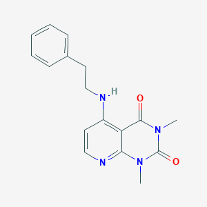 molecular formula C17H18N4O2 B2889066 1,3-二甲基-5-(苯乙基氨基)吡啶并[2,3-d]嘧啶-2,4(1H,3H)-二酮 CAS No. 946331-67-5