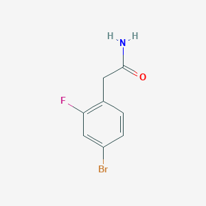 B2889071 2-(4-Bromo-2-fluorophenyl)acetamide CAS No. 1000668-71-2