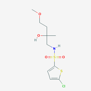 molecular formula C10H16ClNO4S2 B2889079 5-氯-N-(2-羟基-4-甲氧基-2-甲基丁基)噻吩-2-磺酰胺 CAS No. 1985358-51-7