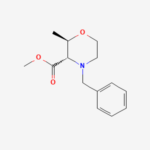 molecular formula C14H19NO3 B2889082 Methyl (2R,3S)-4-benzyl-2-methylmorpholine-3-carboxylate CAS No. 1864003-45-1