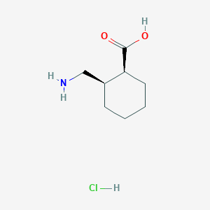 molecular formula C8H16ClNO2 B2889097 (1S,2R)-2-(氨基甲基)环己烷-1-羧酸；盐酸盐 CAS No. 845508-14-7