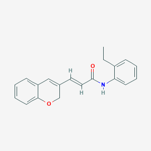 molecular formula C20H19NO2 B2889113 (2E)-3-(2H-chromen-3-yl)-N-(2-ethylphenyl)prop-2-enamide CAS No. 887347-26-4