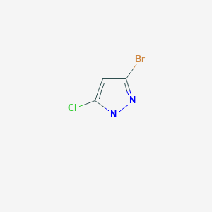 molecular formula C4H4BrClN2 B2889114 3-Bromo-5-chloro-1-methyl-1H-pyrazole CAS No. 1785538-05-7