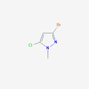 molecular formula C4H4BrClN2 B2889114 3-溴-5-氯-1-甲基-1H-吡唑 CAS No. 1785538-05-7