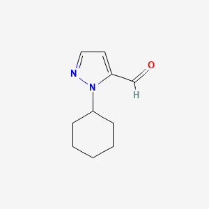 molecular formula C10H14N2O B2889118 2-Cyclohexylpyrazole-3-carbaldehyde CAS No. 1552476-08-0