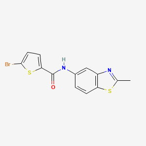 5-bromo-N-(2-methyl-1,3-benzothiazol-5-yl)thiophene-2-carboxamide