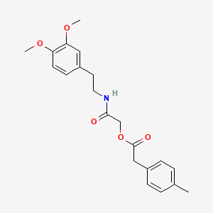molecular formula C21H25NO5 B2889165 2-{[2-(3,4-Dimethoxyphenyl)ethyl]amino}-2-oxoethyl (4-methylphenyl)acetate CAS No. 1798016-44-0